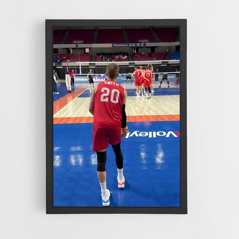 Poster Volée Étoilée – affiche Volleyball (vue 2)